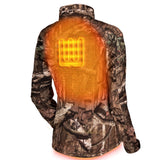 Sahara Women's Heated Hunting Jacket - Mossy Oak Camo - detail view | Silarius