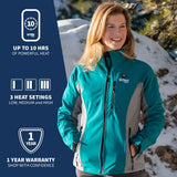 Sahara Womens Heated Jacket - detail view | Silarius