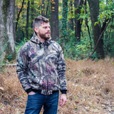 Shadow Men's Heated Hunting Hoodie - Available in Mossy Oak and Real Tree - detail view | Silarius