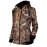 Shadow Women's Heated Hunting Hoodie - Available in Mossy Oak and Real Tree - detail view | Silarius