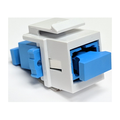 Dynacom 10600-SC-SM SC Simplex Fiber Coupler, Single-Mode, White