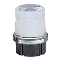 Federal Signal FB2PST-012-024C Fireball Strobe Warning Light, Pipe / Surface Mount, 12-24VDC, Clear Lens, Black Body
