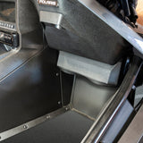 Polaris Slingshot Under Dash Empty Enclosure fits 2 x 6.5" Subwoofers | 2015 - 2019 - side view | Silarius