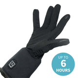 Stealth Heated Glove Liners - NO BATTERIES - GLOVES ONLY - rear view | Silarius