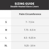 Stealth Heated Glove Liners - NO BATTERIES - GLOVES ONLY - detail view | Silarius