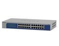 Netgear GS524-300NAS GS524 Series 24-Port Gigabit Ethernet Unmanaged Switch, Rackmount, Metal Housing