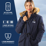 Terra Womens Heated Parka - detail view | Silarius