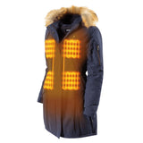 Terra Womens Heated Parka - front view | Silarius