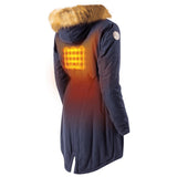 Terra Womens Heated Parka - rear view | Silarius