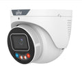 Uniview IPC3638SE-ADF28KMC-WP-I1-BK 8MP Tri-Guard 3.0 Turret Camera, 2.8mm, Red & Blue Light, Black