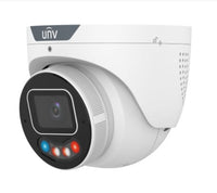 Uniview IPC3638SE-ADF28KMC-WP-I1-BK 8MP Tri-Guard 3.0 Turret Camera, 2.8mm, Red & Blue Light, Black