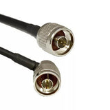 AccelTex ATS-00399 240 Series N-Style Plug to Right Angle N-Style Plug 10 ft Cable Assembly