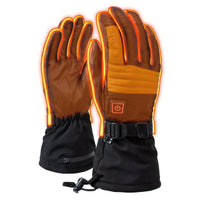 Vertex II Heated Ski Gloves (3500mAh USB-C batt) - front view | Silarius