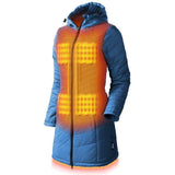 Victoria Womens Heated Coat - front view | Silarius