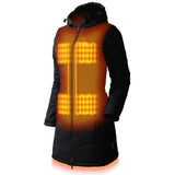 Victoria Womens Heated Coat - detail view | Silarius