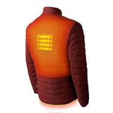 Wolf Mens Heated Jacket (Final Sale) - rear view | Silarius