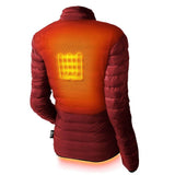 Wolf Womens Heated Jacket (Final Sale) - rear view | Silarius
