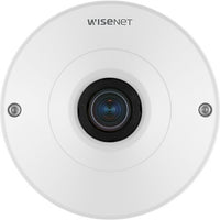 Hanwha QNF-9010 Wisenet Q-Series 12MP Fisheye Camera, 1.08mm Fixed Lens, White