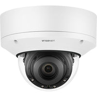 Hanwha XND-9082RV Wisenet X-Series 4K IR Indoor Vandal Dome Camera, 2.8-8.4mm Varifocal Lens, White