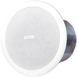 QSC AC-C8T AcousticCoverage Series 8" 2-Way 80W Ceiling Loudspeaker (Pair, White) ACC8T