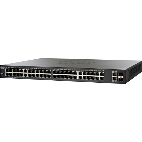 Cisco  SG220-50P-K9-NA PoE Smart Plus Switch with 50 Gigabit Ethernet Copper Ports & 2 Special-Purpose Combo Ports