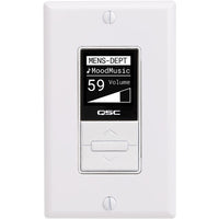 QSC MP-MFC Decora-Style Wall Controller for MP-M Series Mixers (White) MPMFCNAWH