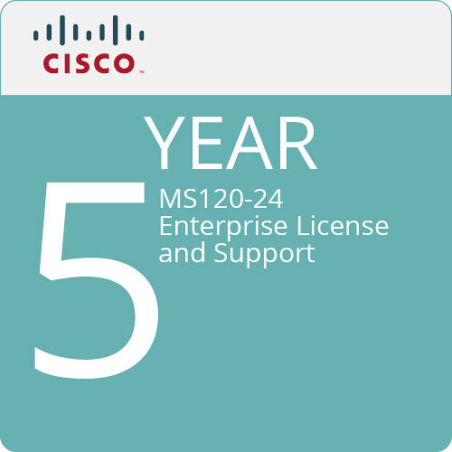 Cisco MS120-24 Access Switch with 5-Year Enterprise License and Support