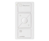 Lutron PJ2-3BRL-TSW-S03 Pico 3-Button Raise/Lower Blackout Remote With Text - (Snow | Satin)