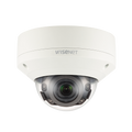 Hanwha XNV-8080R Wisenet X-Series 5MP IR Outdoor Vandal Dome Camera, 3.9-9.4mm Varifocal Lens, Ivory