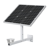 Silarius SIL-SOLARB5MP4G60W40AH Bullet 5MP 4G Solar Camera 60W 40AH Panel - front view | Silarius