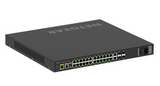 NETGEAR GSM4230PX-100NAS M4250-26G4XF-PoE+ AV Line Managed Switch, 30 Ports (24 x 1G PoE+, 2 x 1G RJ45, 4 x SFP+), 480W