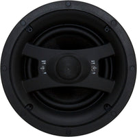 EARTHQUAKE ECS6.5 EDGELESS 6.5" IN-CEILING SPEAKERS 12DB XOVER +/- 3DB SWITCHES, ROUND GRILLES