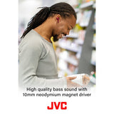 JVC HA-A8TW In-Ear True Wireless Bluetooth Earbuds with Charging Case (White) - rear view | Silarius