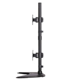 Tripp Lite DDR1527SDC Dual Vertical Flat-Screen Desk Stand/Clamp Mount, 15'-27'