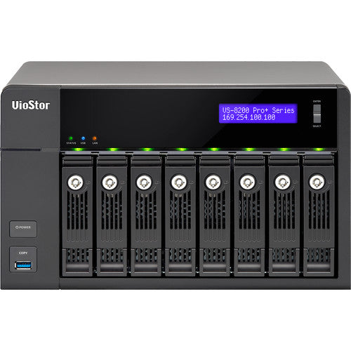 QNAP VioStor VS-8224-PRO+ 24-Channel 8-Bay Network Video Recorder