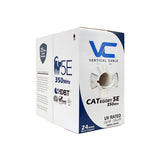 Vertical Cable 059-484/CMX UV Resistant Cat5e Category Cable (Black | 1,000 Feet)