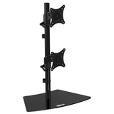 Tripp Lite DDR1527SDC Dual Vertical Flat-Screen Desk Stand/Clamp Mount, 15'-27'
