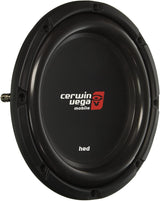 Cerwin Vega HS104D 10" HED Series Shallow-Mount Dual 4-Ohm Subwoofer, 200W RMS
