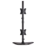 Tripp Lite DDR1527SDC Dual Vertical Flat-Screen Desk Stand/Clamp Mount, 15'-27'