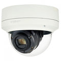 Hanwha XNV-6120R Wisenet X-Series 2MP Low-Speed LPR IR Outdoor Vandal Dome Camera, 5.2-62.4mm Varifocal Lens, Ivory