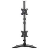 Tripp Lite DDR1527SDC Dual Vertical Flat-Screen Desk Stand/Clamp Mount, 15'-27'