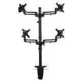 Tripp Lite DDR1327SQFC-1 Quad Full Motion Flex Arm Desk Clamp for 13" to 27" Monit