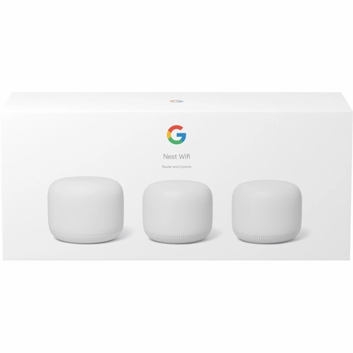 Google Nest Wifi Router and Two Points (Snow) GA00823-US
