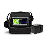 Garmin LiveScope Ice Fishing Bundle with ECHOMAP UHD 93sv Chartplotter - front view | Silarius