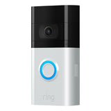Ring 8VRSLZ-0EN0 Video Doorbell 3 - (Satin Nickel and Venetian Bronze) - side view | Silarius