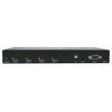Tripp Lite B320-4X1-HH-K2 4-Port HDMI Switch Kit, 4K 60 Hz, 4 HDMI Inputs to 1 HDMI over Cat6 Extender, 125 ft., TAA