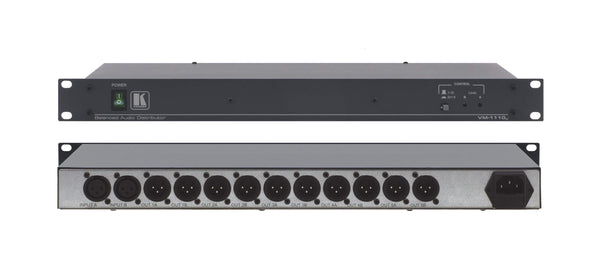 Kramer VM-1110XL Balanced Audio Distribution Amplifier - 1x10 Mono, 1x5 Stereo, XLR Connectors, Rackmountable