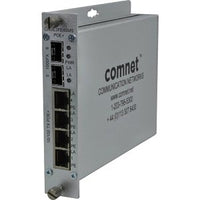Comnet CNGE2FE4SMS 6-Port Gigabit and 10/100 Mbps Ethernet Self-Managed Switch, 2 SFP FX, 4 TX