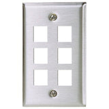 Hubbell SSF16 Wall Plate, Stainless Steel