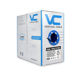 Vertical Cable 066-990/P/BK CAT6 UTP 550MHz Plenum Cable - 1000ft (Black)